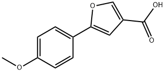 3-Furancarboxylic acid, 5-(4-methoxyphenyl)- Struktur