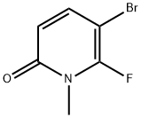 2(1H)-Pyridinone, 5-bromo-6-fluoro-1-methyl- Struktur