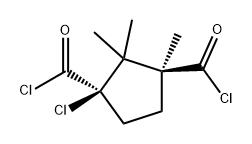 1,3-Cyclopentanedicarbonyl dichloride, 1-chloro-2,2,3-trimethyl-, (1R-trans)- (9CI)