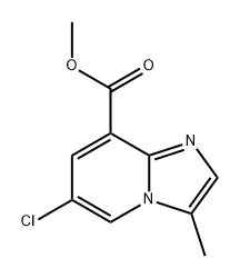 Imidazo[1,2-a]pyridine-8-carboxylic acid, 6-chloro-3-methyl-, methyl ester Struktur