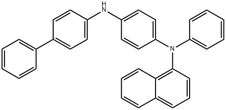 1,4-Benzenediamine, N4-[1,1'-biphenyl]-4-yl-N1-1-naphthalenyl-N1-phenyl- Struktur