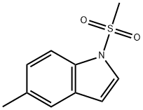 1H-Indole, 5-methyl-1-(methylsulfonyl)- Struktur