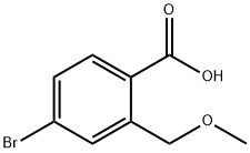 Benzoic acid, 4-bromo-2-(methoxymethyl)- Struktur