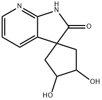 Spiro[cyclopentane-1,3'-[3H]pyrrolo[2,3-b]pyridin]-2'(1'H)-one, 3,4-dihydroxy- Struktur