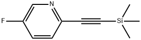 5-fluoro-2-[2-(trimethylsilyl)ethynyl]pyridine Struktur