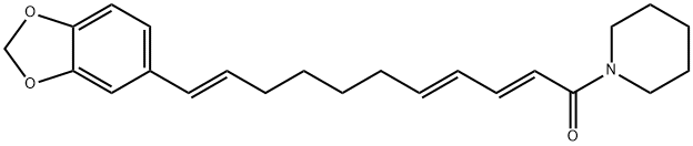 2,4,10-Undecatrien-1-one, 11-(1,3-benzodioxol-5-yl)-1-(1-piperidinyl)-, (2E,4E,10E)- Struktur