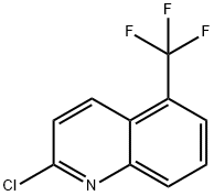 Quinoline, 2-chloro-5-(trifluoromethyl)- Struktur