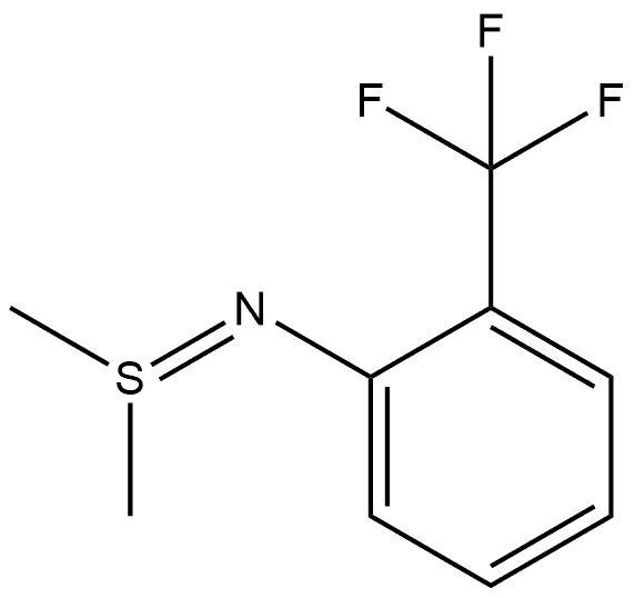 Benzenamine, N-(dimethyl-λ4-sulfanylidene)-2-(trifluoromethyl)- Struktur