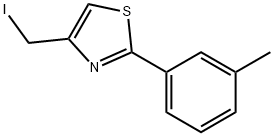 Thiazole, 4-(iodomethyl)-2-(3-methylphenyl)- Struktur