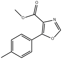 4-Oxazolecarboxylic acid, 5-(4-methylphenyl)-, methyl ester Struktur