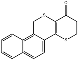 homo-12,15-bisthia-1,3,5(10),6,8,13-gonahexaen-17-one Struktur