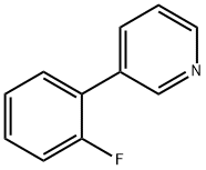 Pyridine, 3-(2-fluorophenyl)- Struktur