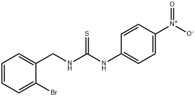 Thiourea, N-[(2-bromophenyl)methyl]-N'-(4-nitrophenyl)- Struktur