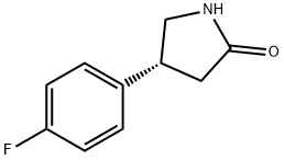 (4R)-4-(4-fluorophenyl)pyrrolidin-2-one Struktur