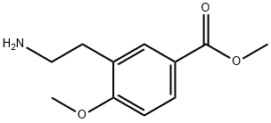 methyl 3-(2-aminoethyl)-4-methoxybenzoate Struktur