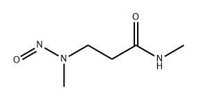 Propanamide, N-methyl-3-(methylnitrosoamino)- Struktur