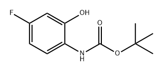 Carbamic acid, N-(4-fluoro-2-hydroxyphenyl)-, 1,1-dimethylethyl ester Struktur