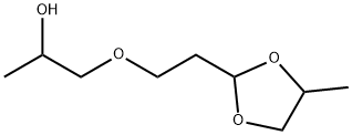 2-Propanol, 1-[2-(4-methyl-1,3-dioxolan-2-yl)ethoxy]- Struktur