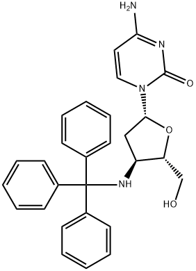 Cytidine, 2',3'-dideoxy-3'-[(triphenylmethyl)amino]- (9CI) Struktur