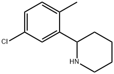 2-(5-chloro-2-methylphenyl)piperidine Struktur