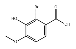 Benzoic acid, 2-bromo-3-hydroxy-4-methoxy- Struktur