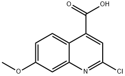 4-Quinolinecarboxylic acid, 2-chloro-7-methoxy- Struktur