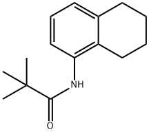 Propanamide, 2,2-dimethyl-N-(5,6,7,8-tetrahydro-1-naphthalenyl)- Struktur