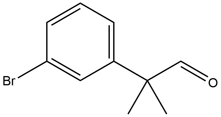 2-(3-Bromo-phenyl)-2-methyl-propionaldehyde Struktur