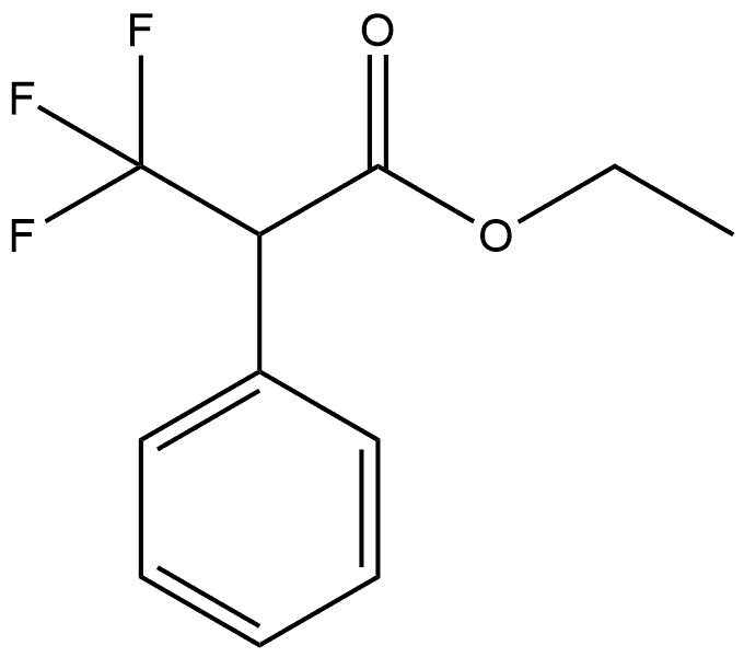 Benzeneacetic acid, α-(trifluoromethyl)-, ethyl ester Struktur