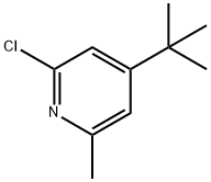 Pyridine, 2-chloro-4-(1,1-dimethylethyl)-6-methyl- Struktur