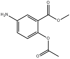 Benzoic acid, 2-(acetyloxy)-5-amino-, methyl ester Struktur