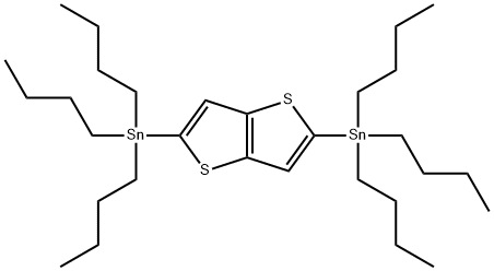 2,5-bis(tributylstannyl)thieno[3,2-b]thiophene Struktur