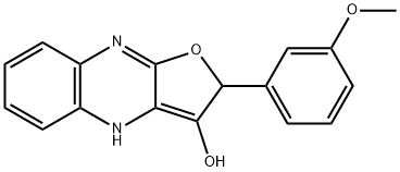 Furo[2,?3-?b]?quinoxalin-?3-?ol, 2,?4-?dihydro-?2-?(3-?methoxyphenyl)?- (9CI) Struktur