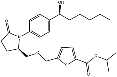 Simenepag isopropyl Struktur