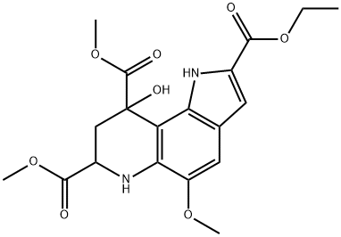 1H-Pyrrolo[2,3-f]quinoline-2,7,9-tricarboxylic acid, 6,7,8,9-tetrahydro-9-hydroxy-5-methoxy-, 2-ethyl 7,9-dimethyl ester