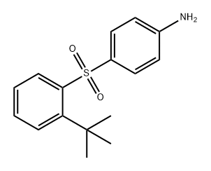 Benzenamine, 4-[[2-(1,1-dimethylethyl)phenyl]sulfonyl]- Struktur