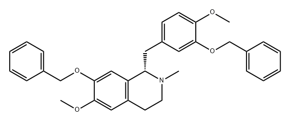 Isoquinoline, 1,2,3,4-tetrahydro-6-methoxy-1-[[4-methoxy-3-(phenylmethoxy)phenyl]methyl]-2-methyl-7-(phenylmethoxy)-, (S)- (9CI)