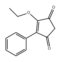 4-Cyclopentene-1,3-dione, 4-ethoxy-5-phenyl- Structure