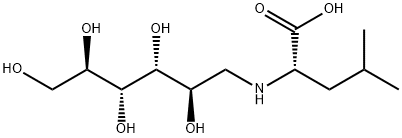 L-Leucine, N-(1-deoxy-D-mannitol-1-yl)- Struktur