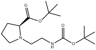 L-Proline, 1-[2-[[(1,1-dimethylethoxy)carbonyl]amino]ethyl]-, 1,1-dimethylethyl ester