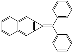 1H-Cyclopropa[b]naphthalene, 1-(diphenylmethylene)- Struktur