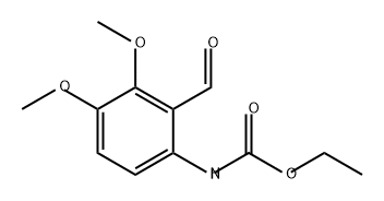 Carbamic acid, (2-formyl-3,4-dimethoxyphenyl)-, ethyl ester (9CI) Struktur