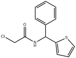 2-chloro-N-[phenyl(thiophen-2-yl)methyl]acetamide Struktur