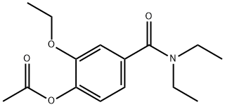 Benzamide, 4-(acetyloxy)-3-ethoxy-N,N-diethyl- Struktur