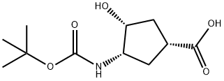 Cyclopentanecarboxylic acid, 3-[[(1,1-dimethylethoxy)carbonyl]amino]-4-hydroxy-, (1R,3S,4R)-