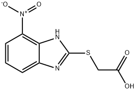 Acetic acid, 2-[(7-nitro-1H-benzimidazol-2-yl)thio]- Struktur