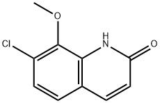 7-chloro-8-methoxyquinolin-2(1H)-one Struktur