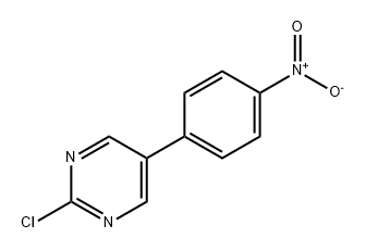 Pyrimidine, 2-chloro-5-(4-nitrophenyl)- Struktur