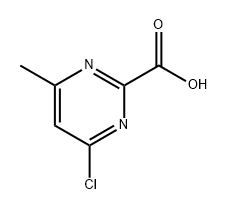 2-Pyrimidinecarboxylic acid, 4-chloro-6-methyl- Struktur