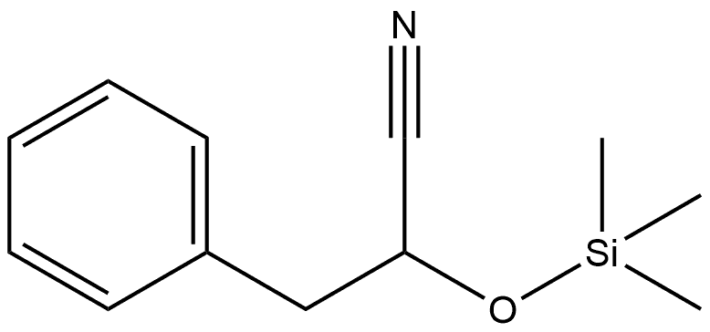 Benzenepropanenitrile, α-[(trimethylsilyl)oxy]- Struktur